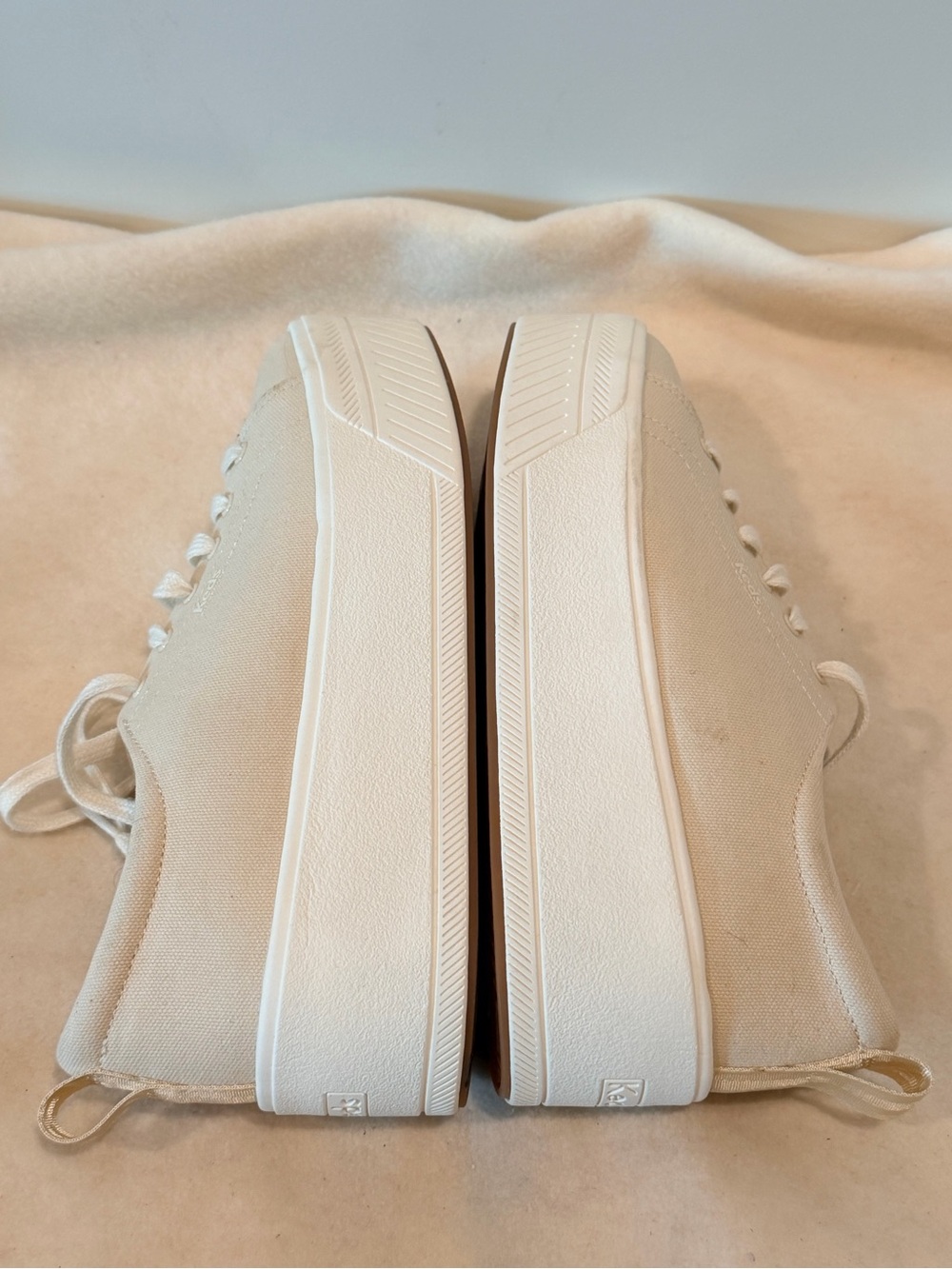 Keds Platform Canvas Sneakers in Beige - Picture 6 of 8